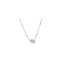 Vicenza - Piazzetta Palladio 2 - Collana Crivelli Donna DIAMANTI in Oro bianco Diamante 0.70 Ct 372-2905-C - 372-2905-C